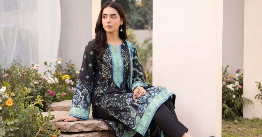 Premium 3 Piece Unstitched Lawn Suit Collection – Elegant Ladies Wear with Dupatta