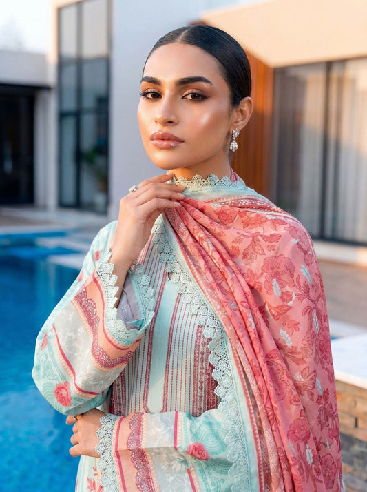 3PC UN-STITCHED LAWN