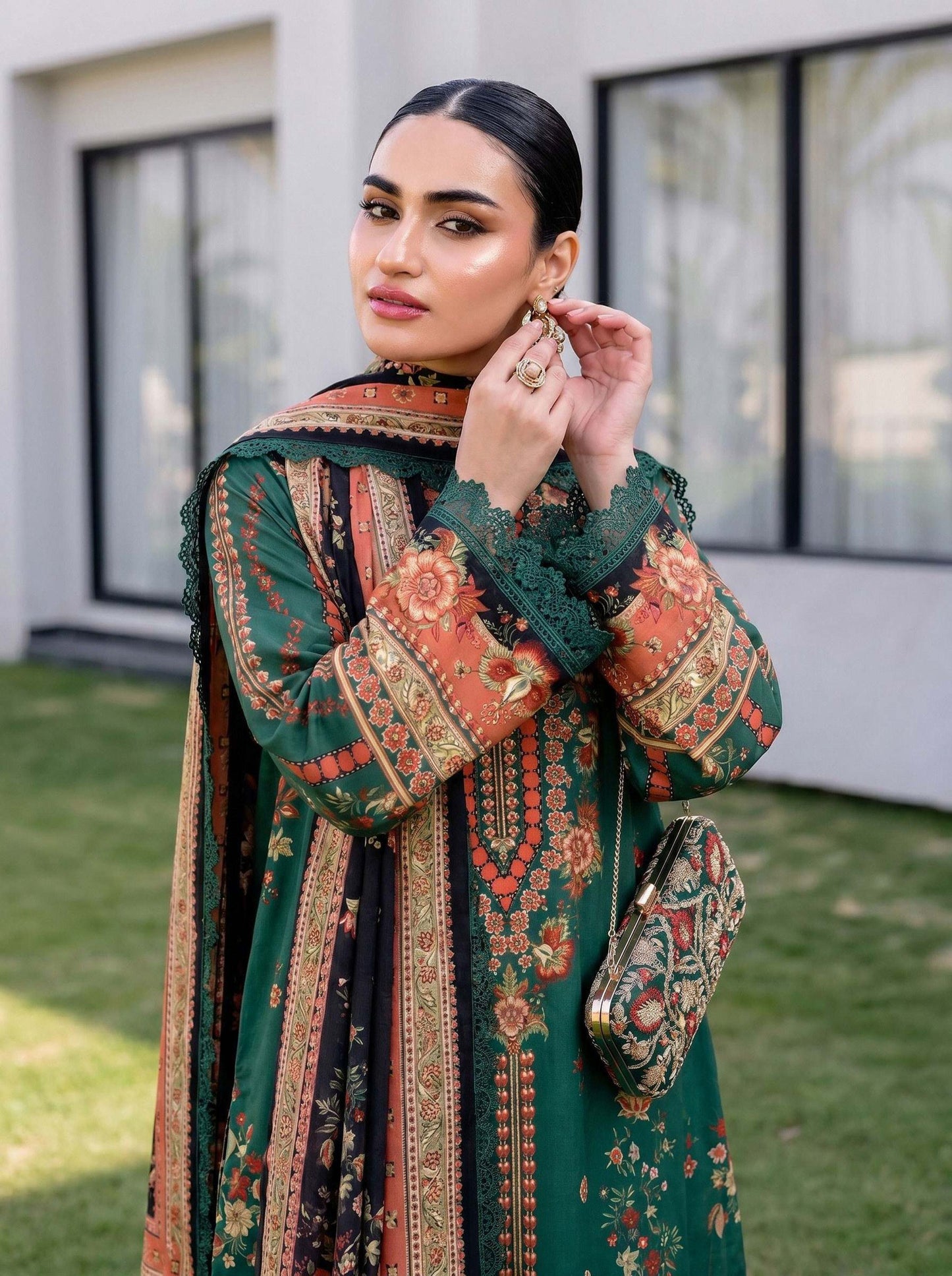 3PC UN-STITCHED LAWN