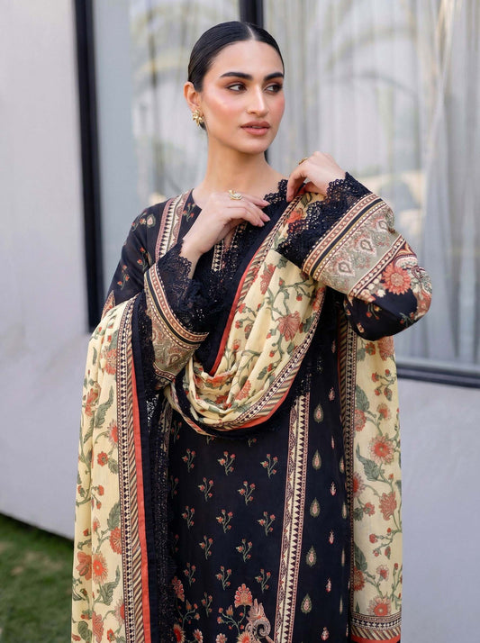3PC UN-STITCHED LAWN