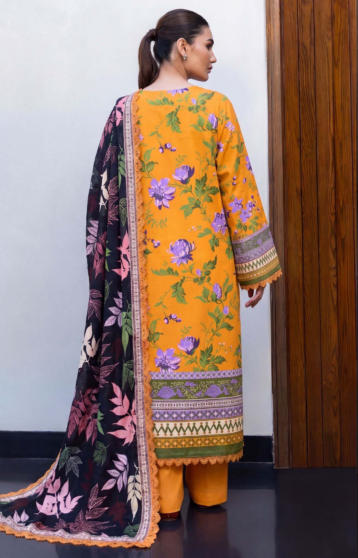 3PC UN-STITCHED LAWN