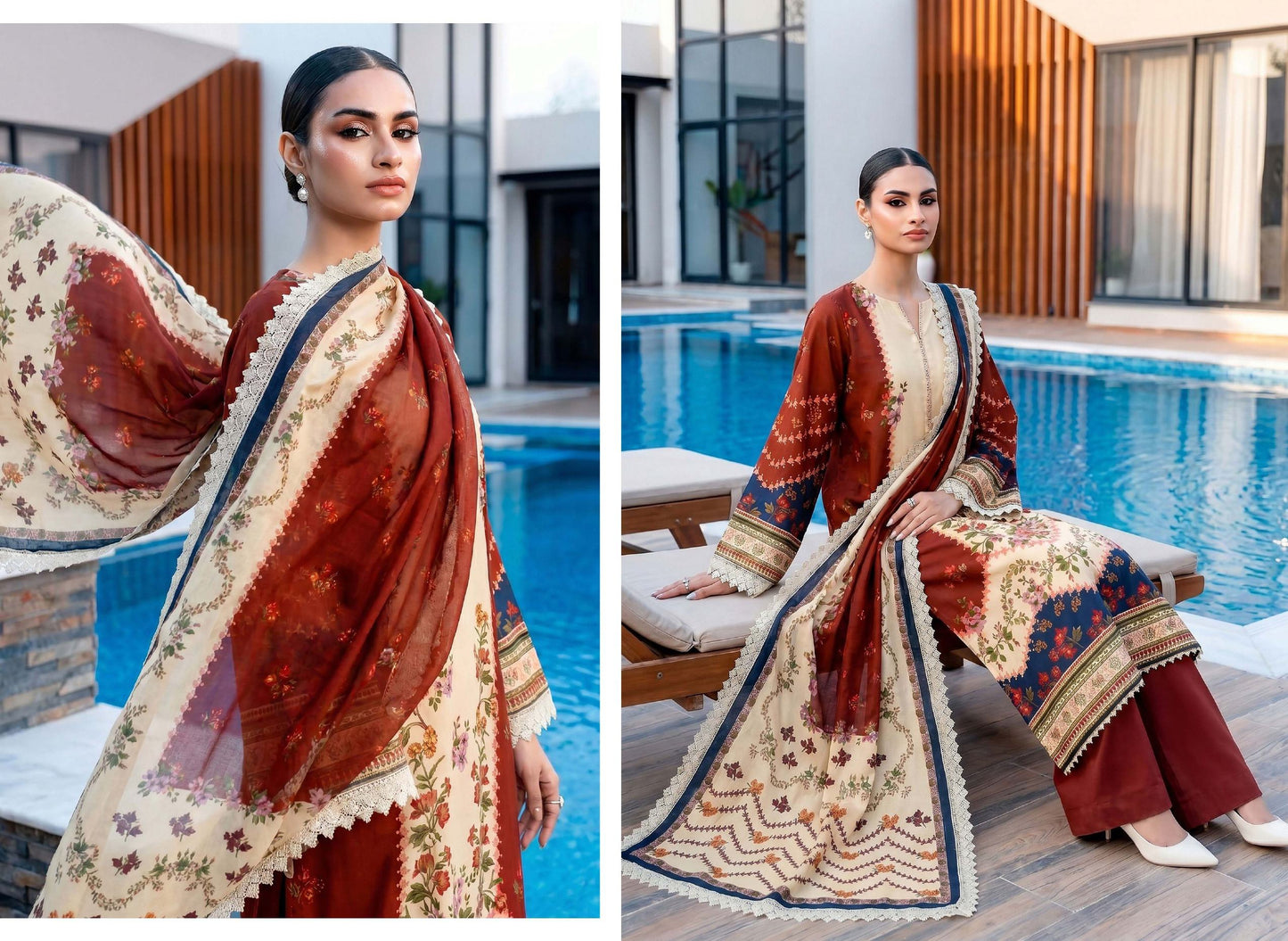 3PC UN-STITCHED LAWN