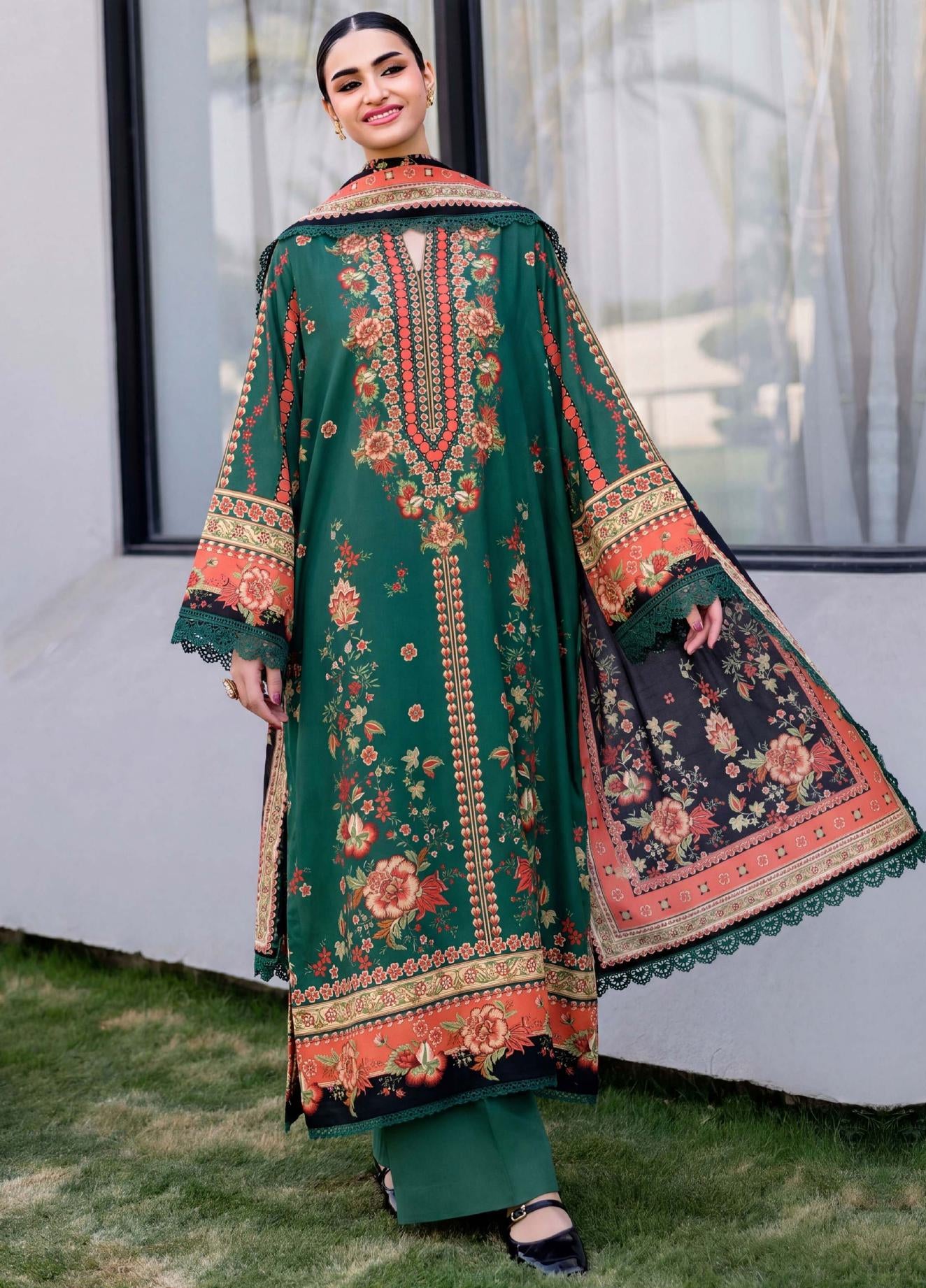 3PC UN-STITCHED LAWN