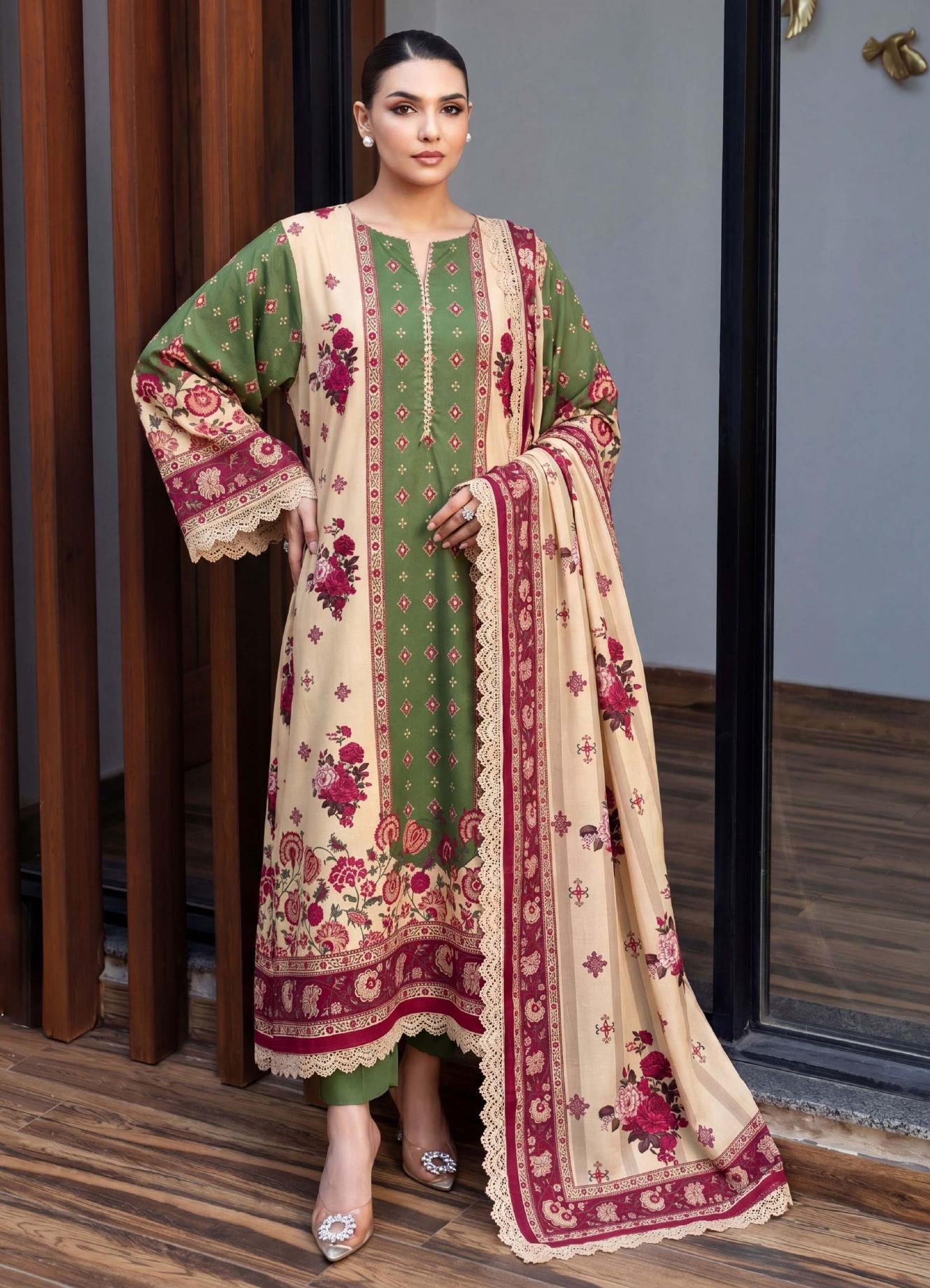 3PC UN-STITCHED LAWN