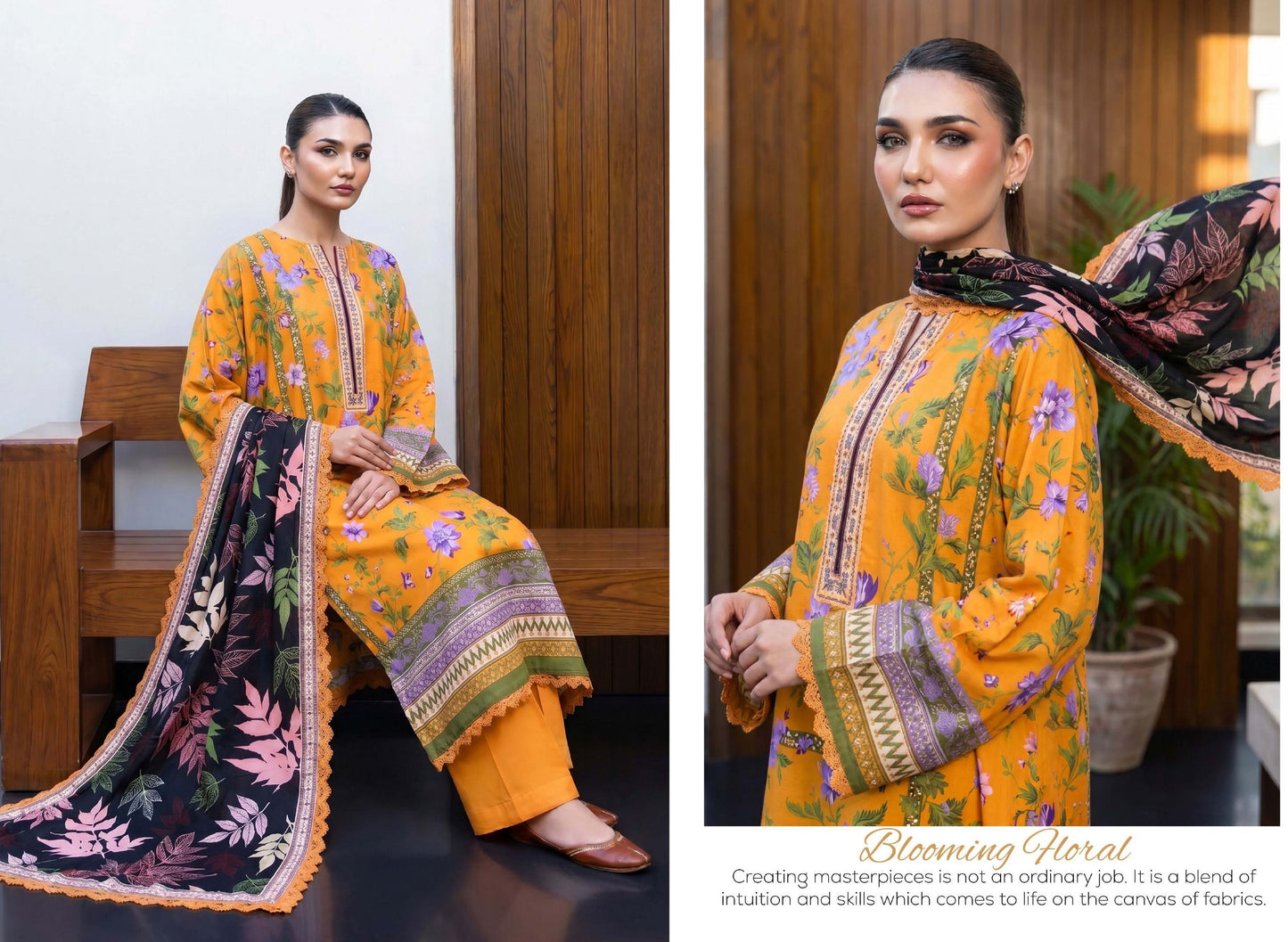 3PC UN-STITCHED LAWN