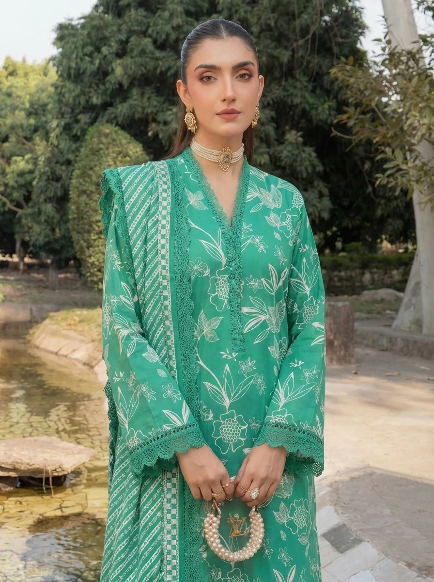 3PC UN-STITCHED LAWN