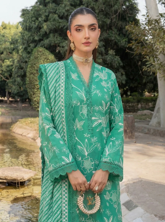 3PC UN-STITCHED LAWN