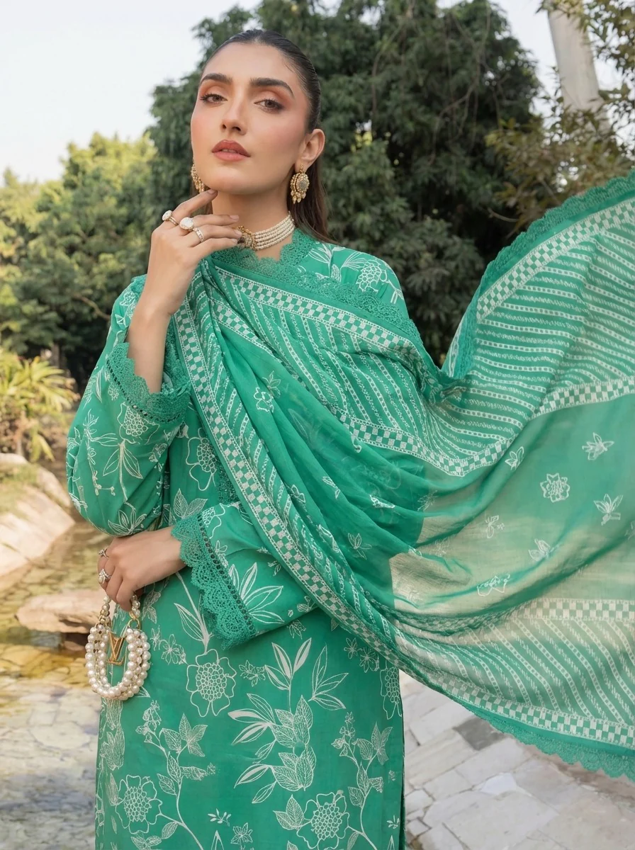 3PC UN-STITCHED LAWN