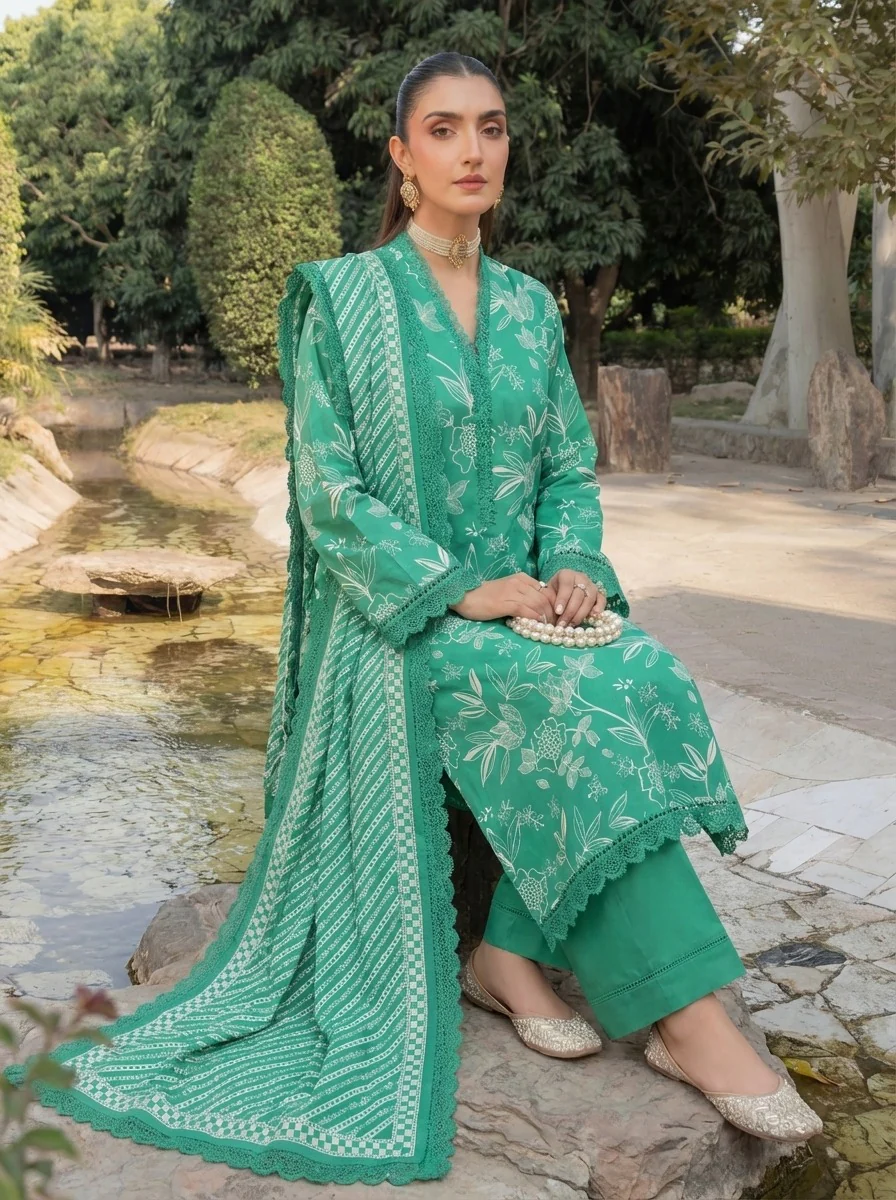 3PC UN-STITCHED LAWN