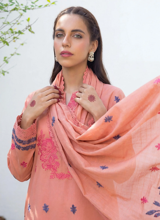 3PC UN-STITCHED JACQUARD LAWN