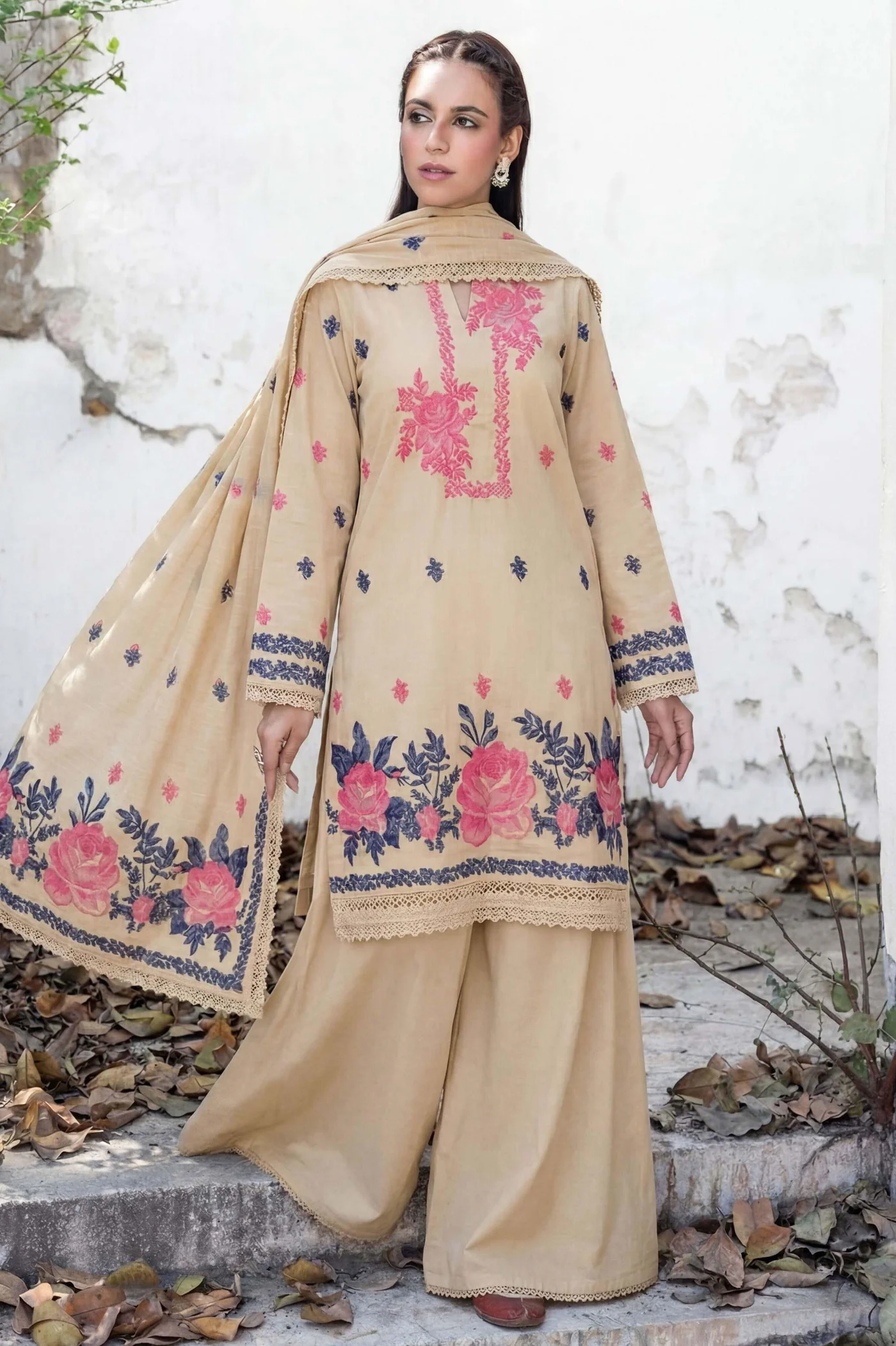 3PC UN-STITCHED JACQUARD LAWN
