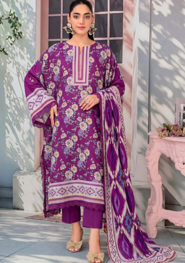 3 PIECE UN-STITCHED LAWN