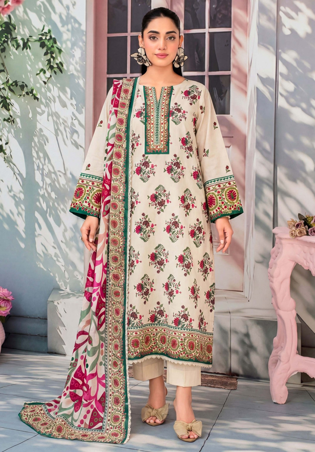 3 PIECE UN-STITCHED LAWN