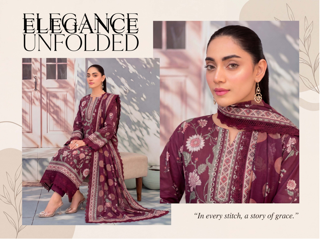 3 PIECE UN-STITCHED LAWN