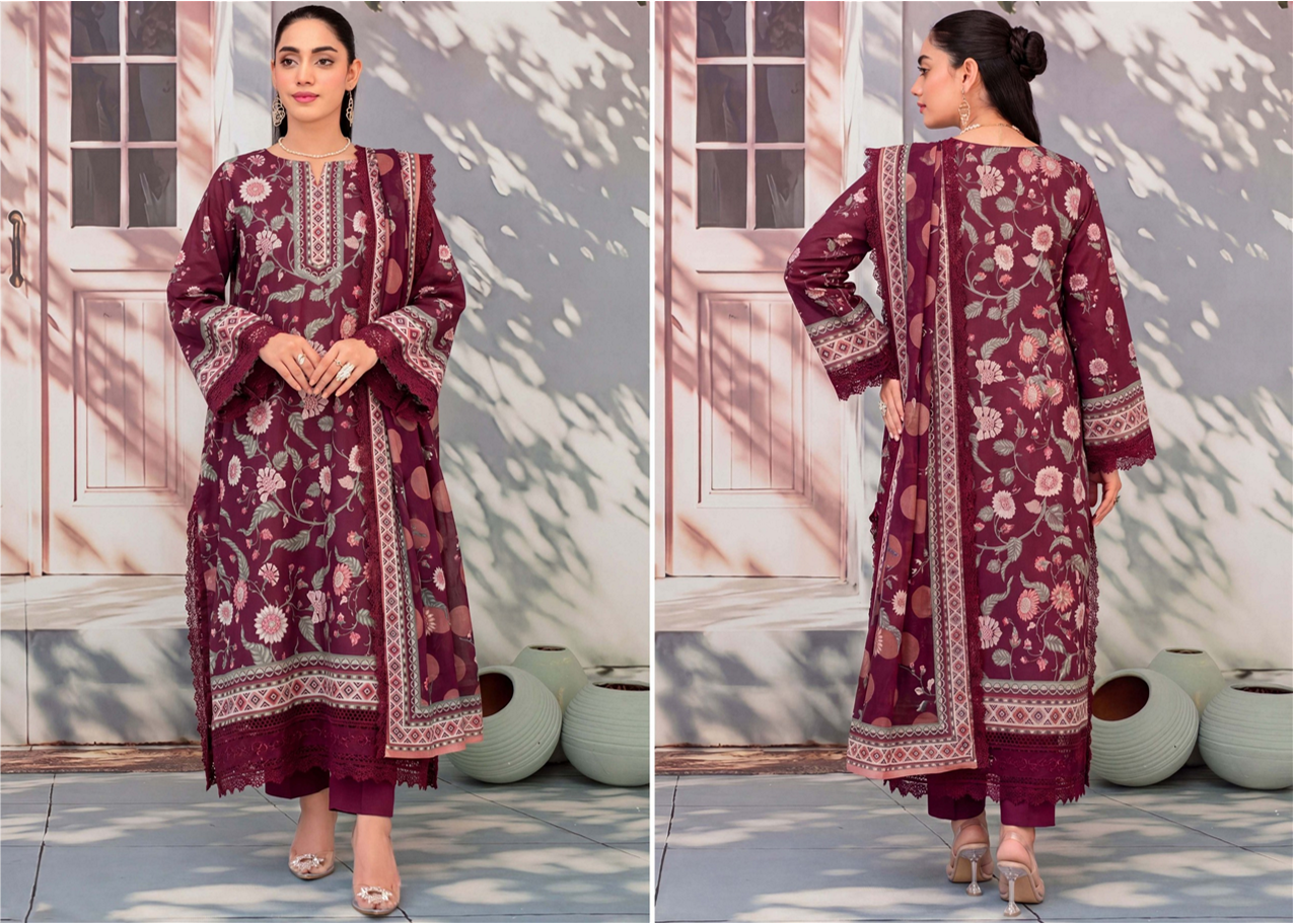 3 PIECE UN-STITCHED LAWN