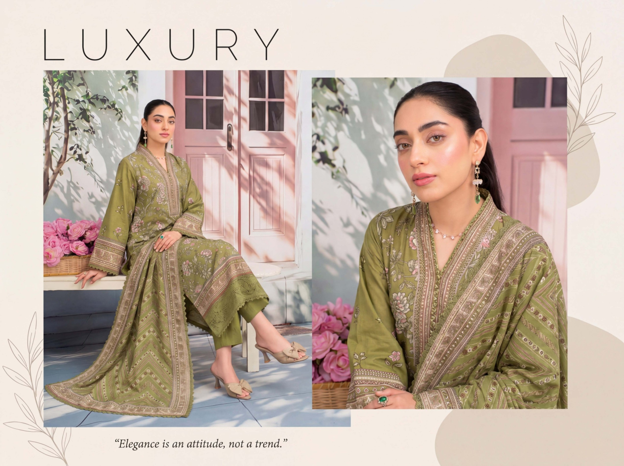 3 PIECE UN-STITCHED LAWN