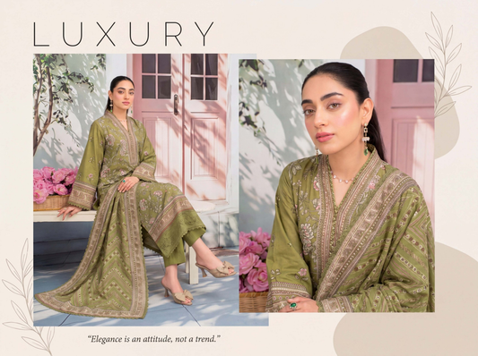 3 PIECE UN-STITCHED LAWN