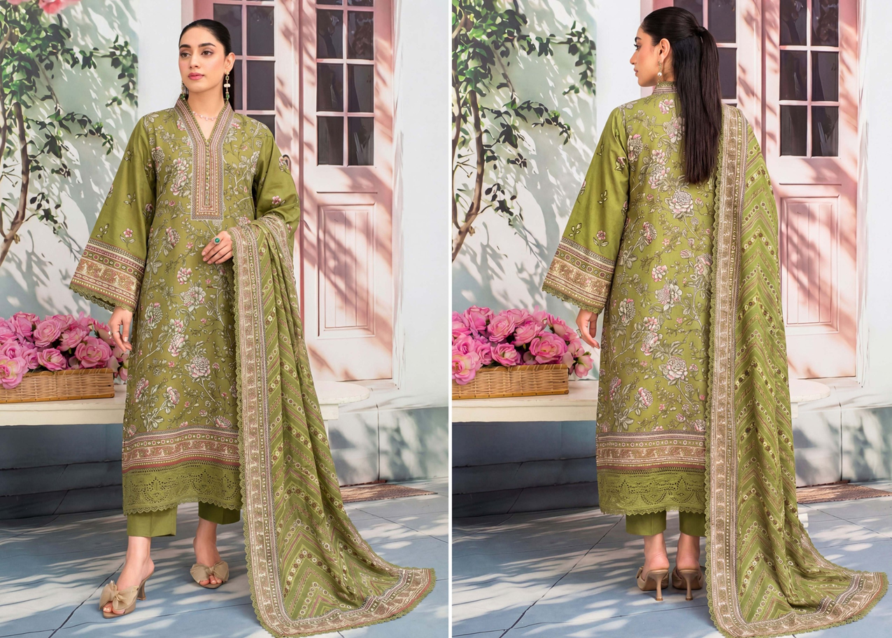 3 PIECE UN-STITCHED LAWN