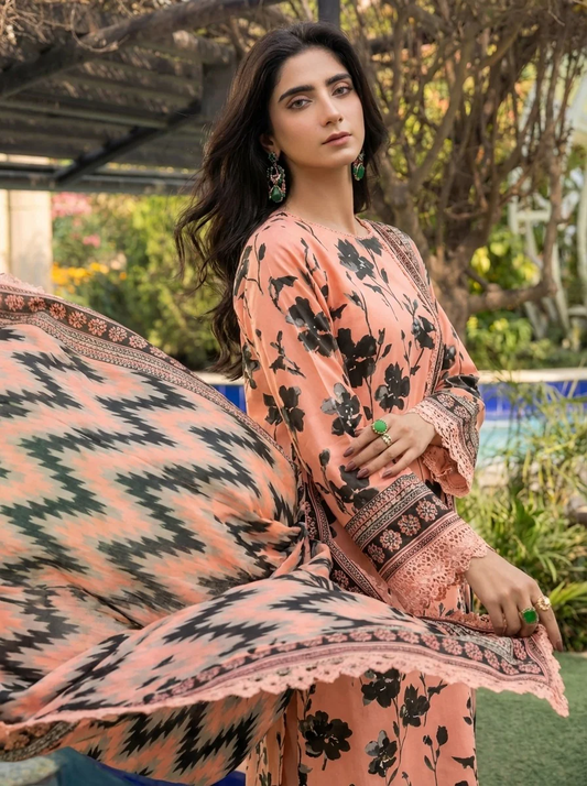 3PC UN-STITCHED LAWN