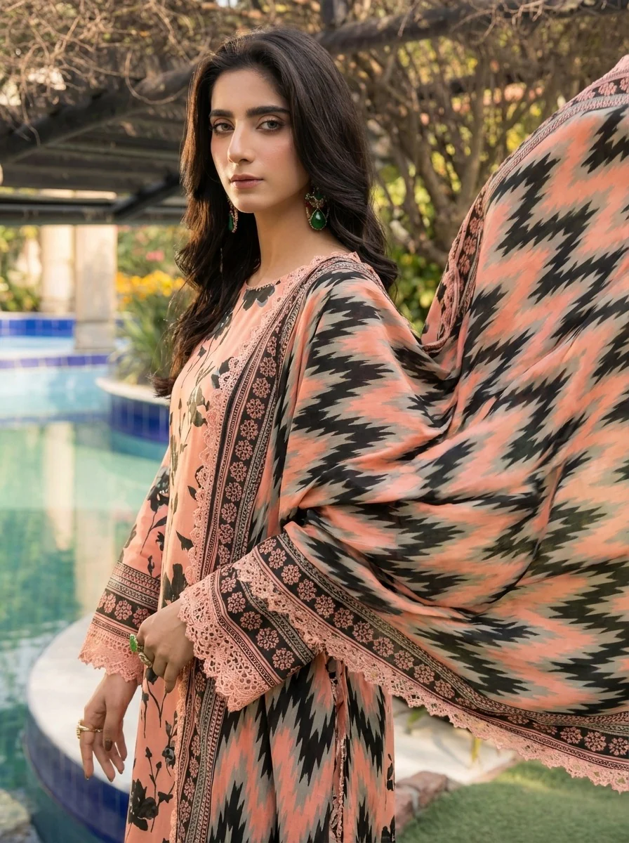 3PC UN-STITCHED LAWN